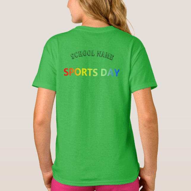 T-shirt Green Team Cheer stand, équipe de tête (Dos)