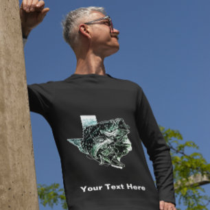 T-shirt Green White Fishing Club