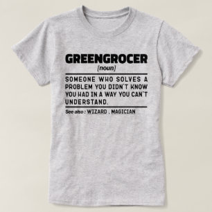 T-shirt Greengrocer Noun Cool Vendeur de légumes et de fru