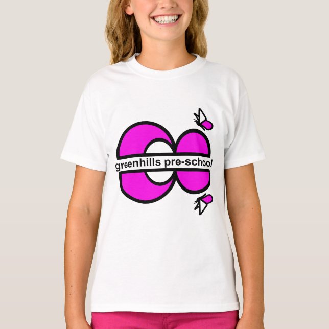 T-shirt greenhills chool miroir fushia (Devant)