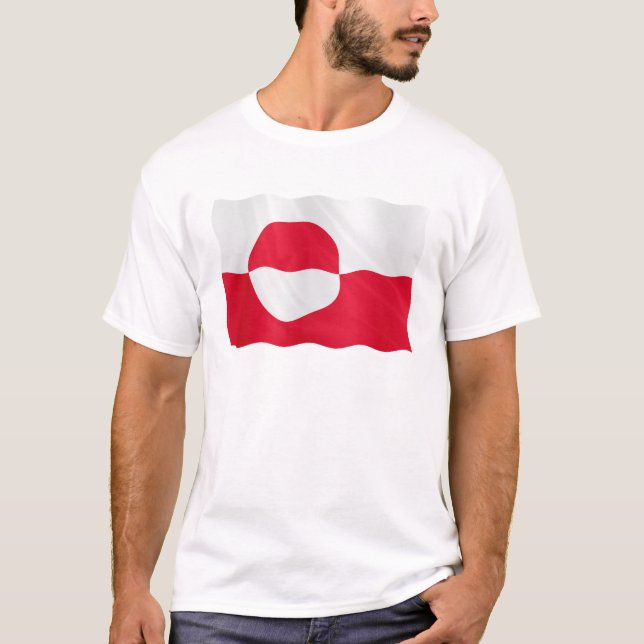 T-shirt Greenland flag (Devant)