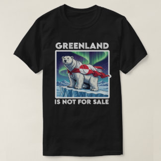 T-shirt Greenland Is Not For Sale Polar Bear Aurora