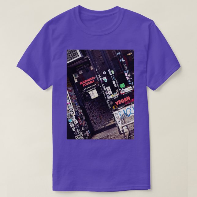 T-shirt Greenpoint Pizza Brooklyn New York City (Design devant)