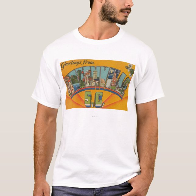 T-shirt Greenville, la Caroline du Sud - grandes scènes de (Devant)