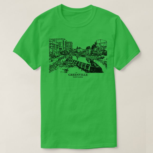 T-shirt Greenville South olina 1 (Design devant)