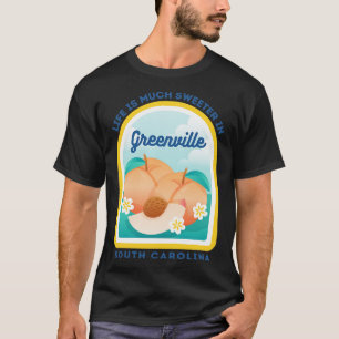 T-shirt Greenville South olina SC Peach Tourist Souvenir