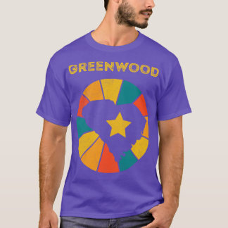 T-shirt Greenwood South olina Vintage Souvenir désorganisé