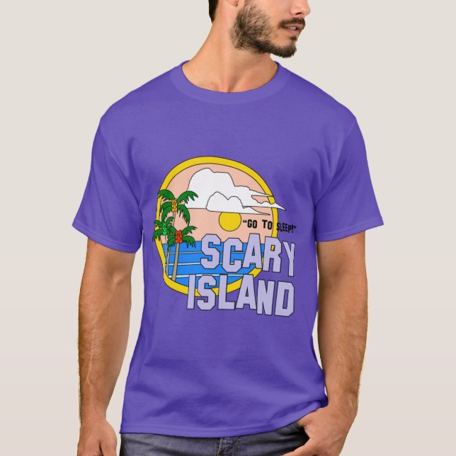 T-shirt Greetings From Scary Islandhe Peach Fuzz (Devant)