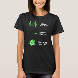 T-shirt Greffier de dossier Travailleurs Comté Greffier Bu