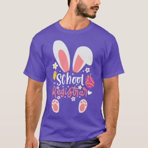 T-shirt Greffier de l'école Bunny Greffier de l'école de l