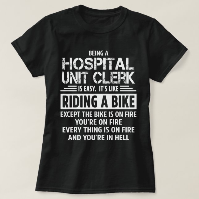 T-shirt Greffier de l'unité hospitalière (Design devant)