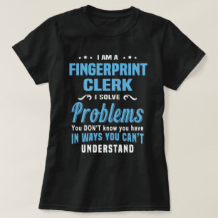 T-shirt Greffier d'empreintes digitales
