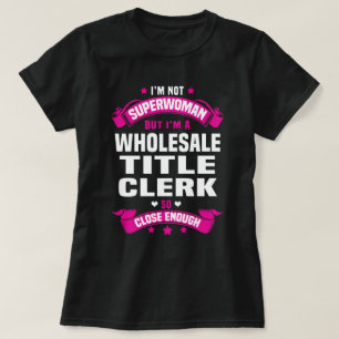 T-shirt Greffier du titre de vente en gros