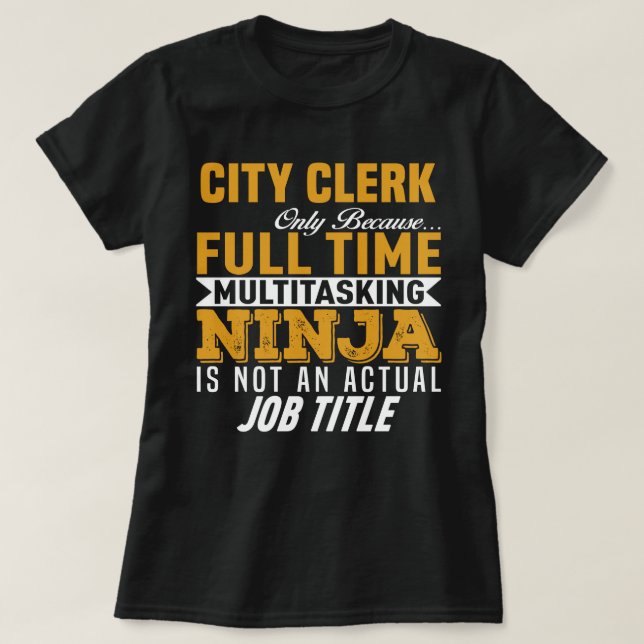 T-shirt Greffier municipal (Design devant)