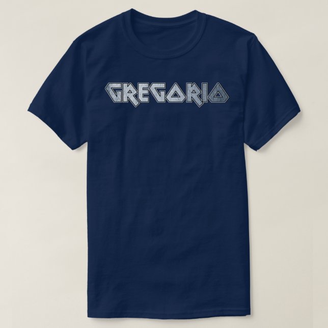 T-shirt Gregorio en métal lourd (Design devant)