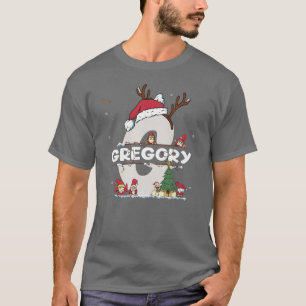 T-shirt Gregory Christmasw Gregory Nom pour les Noël drôle