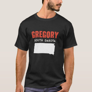 T-shirt Gregory South Dakota USA State America Travel Sout