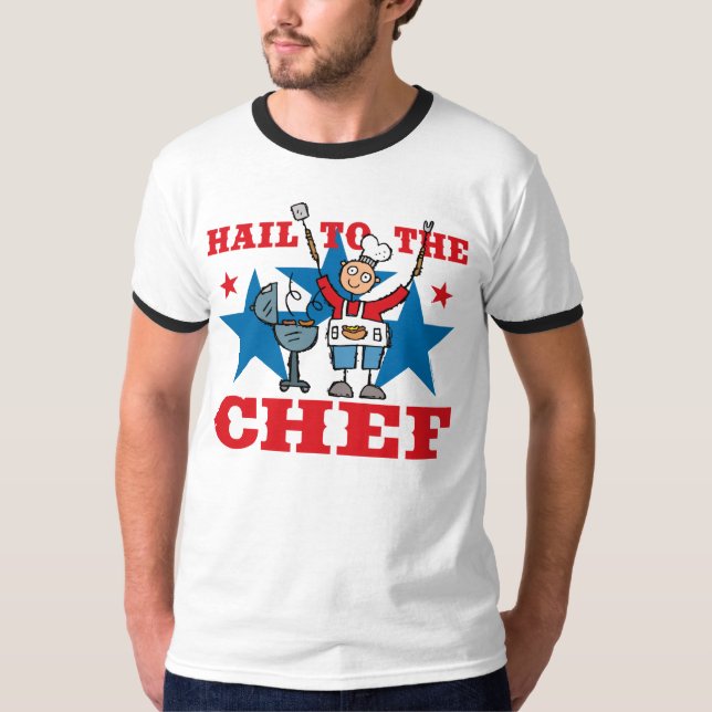 T-shirt Grêle au chef de BBQ (Devant)