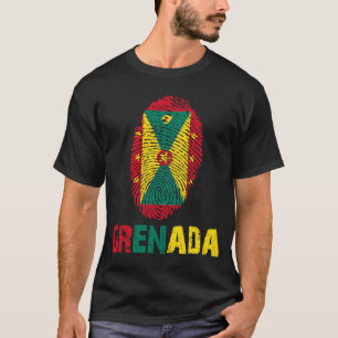 T-shirt Grenade Doigt Imprimer Drapeau I Love Grenade Trav