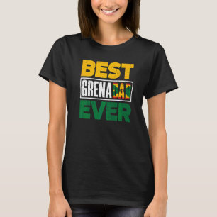 T-shirt Grenade Drapeau grenadien Père grenadien Meilleur