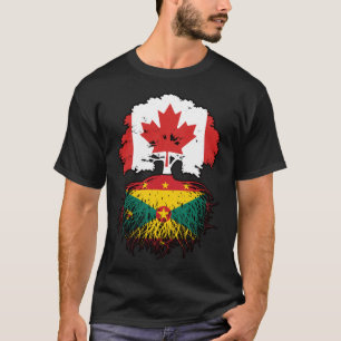 T-shirt Grenade Grenade Canada Drapeau des racines d'arbre