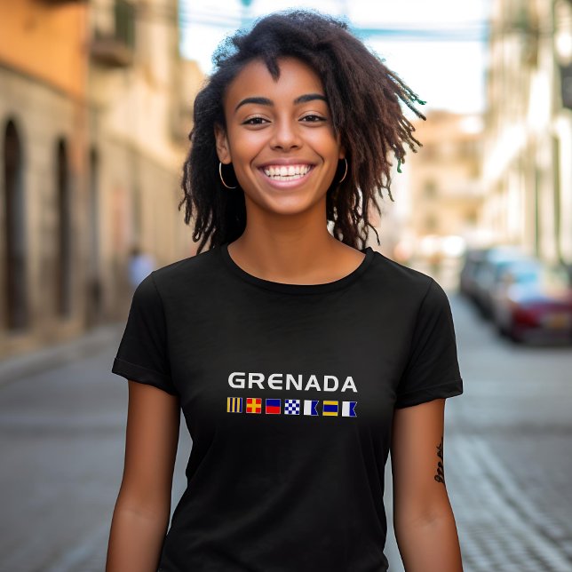 T-shirt Grenade Nautique Marines Drapeaux de Voile Couleur (Créateur téléchargé)
