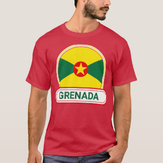 T-shirt Grenade Pays Badge Grenade Drapeau Grenade