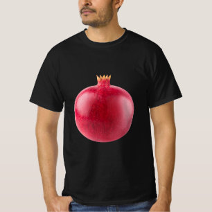 T-shirt Grenade rouge entière fraîche, fruit, nourriture s