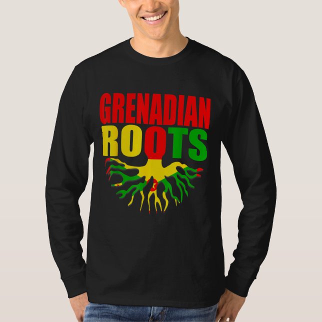 T-shirt Grenadian Roots Grenada Pride Flag (Devant)