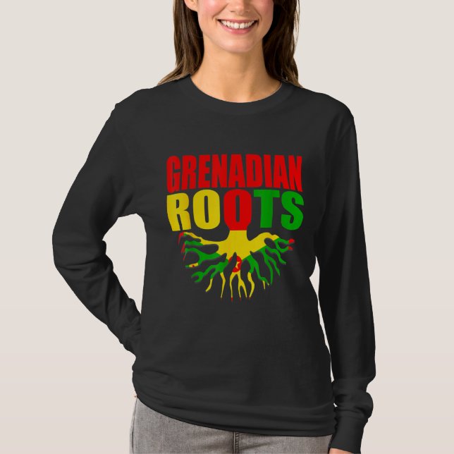 T-shirt Grenadian Roots Grenada Pride Flag (Devant)