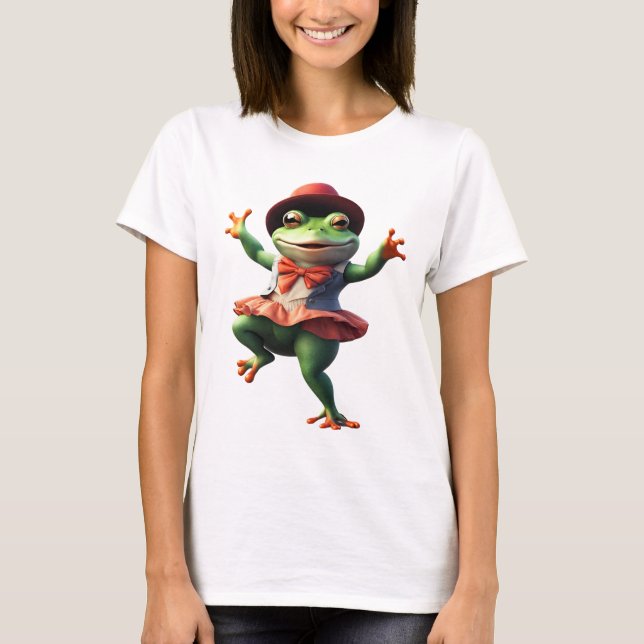 T-shirt Grenouille 11 professeur, danse, grenouille, crapa (Devant)
