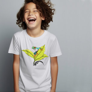 T-shirt Grenouille à arbre rouge