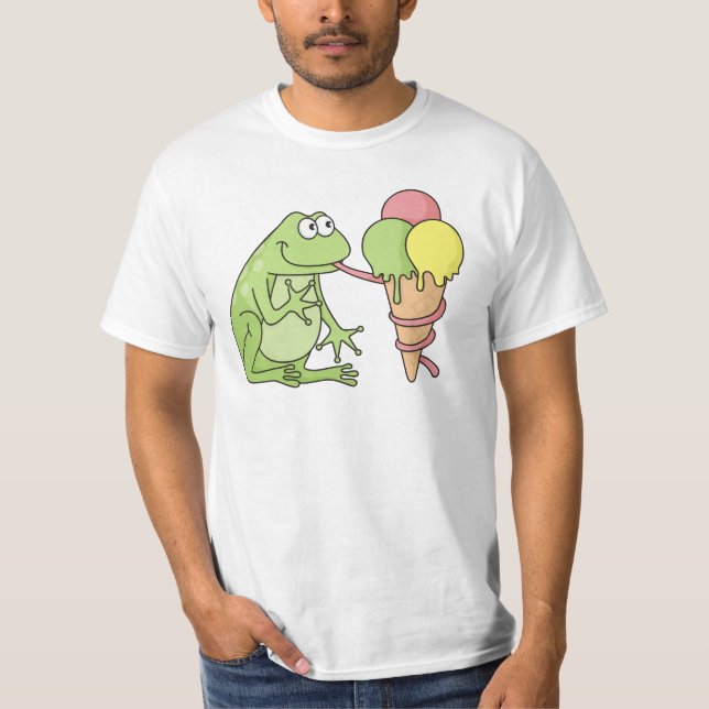 T-shirt Grenouille à crème glacée (Devant)