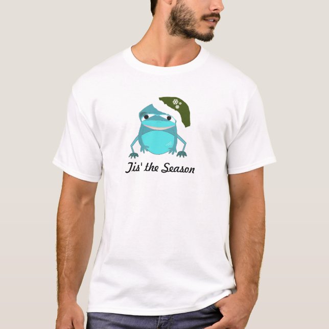 T-shirt Grenouille à grande bouche dans un Casquette festi (Devant)
