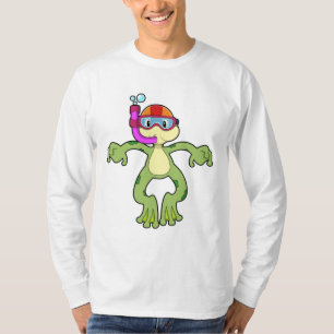 T-shirt Grenouille à la plongée avec tuba