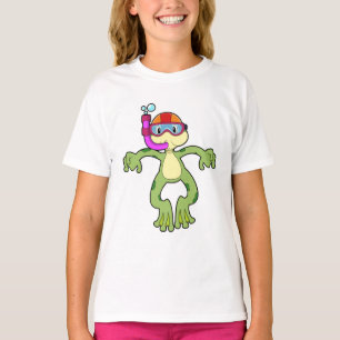 T-shirt Grenouille à la plongée avec tuba