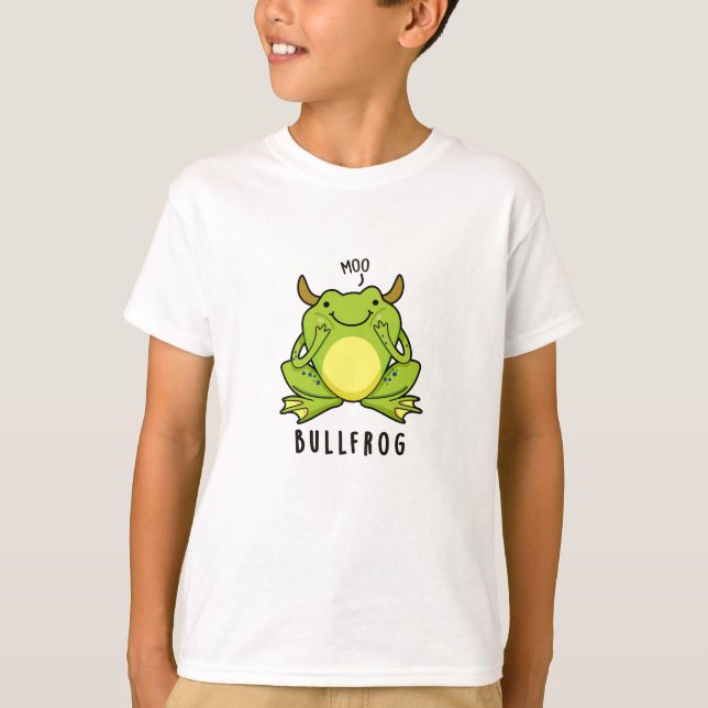 T-shirt Grenouille à taureaux Funny Animal Frog Pun (Devant)