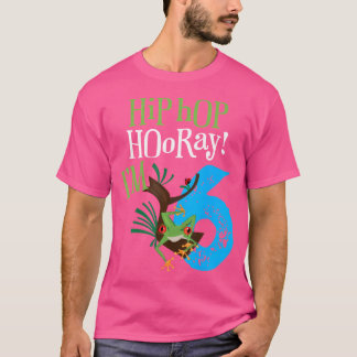 T-shirt Grenouille Arbre Rouge Chemise Anniversaire Pour 6