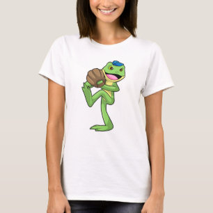 T-shirt Grenouille au baseball avec gants