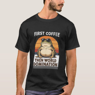 T-shirt Grenouille au café