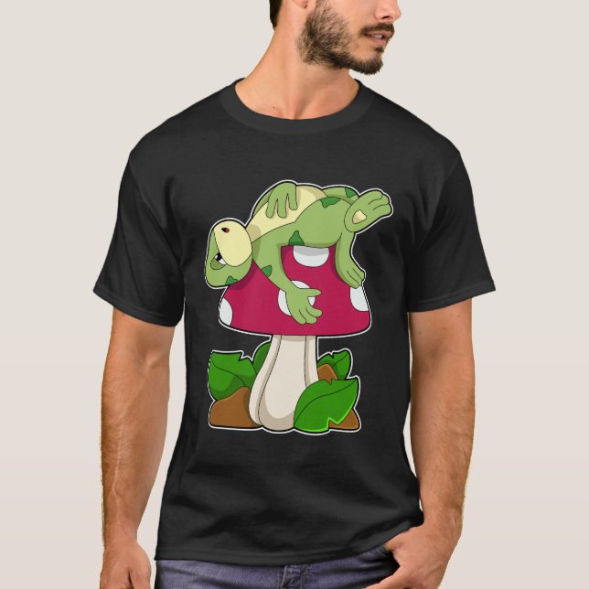T-shirt Grenouille au coucher du champignon (Devant)