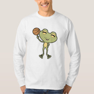 T-shirt Grenouille aux sports de basket-ball
