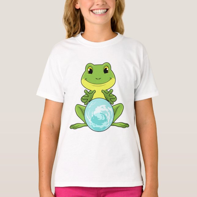 T-shirt Grenouille avec boule de cristal (Devant)