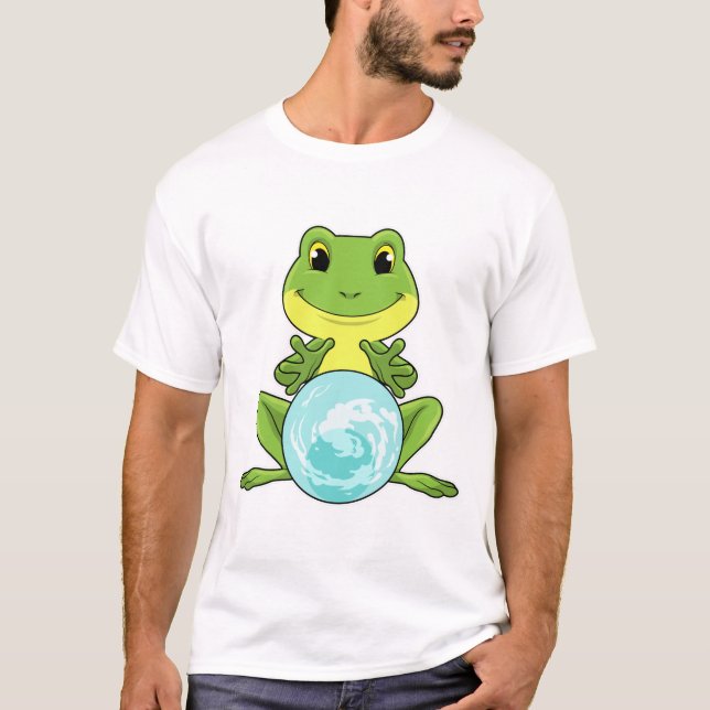 T-shirt Grenouille avec boule de cristal (Devant)