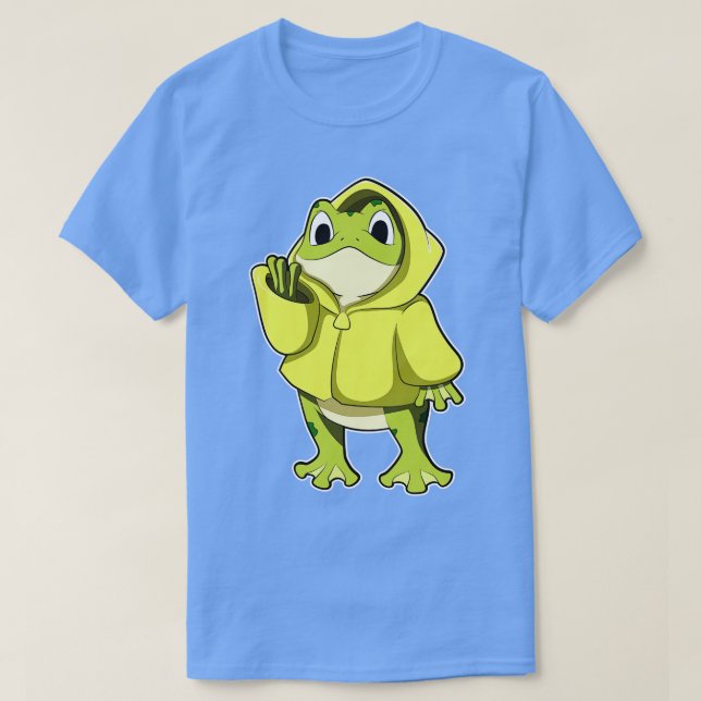 T-shirt Grenouille avec imperméable (Design devant)