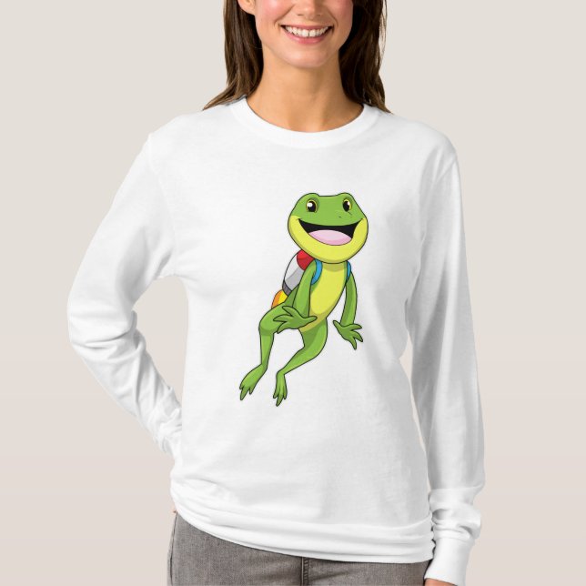 T-shirt Grenouille avec Jetpack (Devant)
