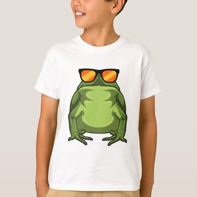 T-shirt Grenouille avec lunettes de soleil (Devant)