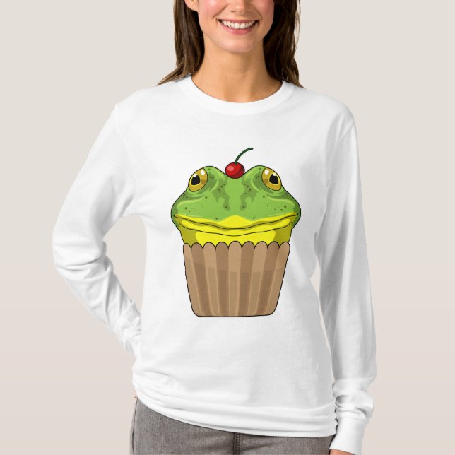 T-shirt Grenouille avec muffin (Devant)