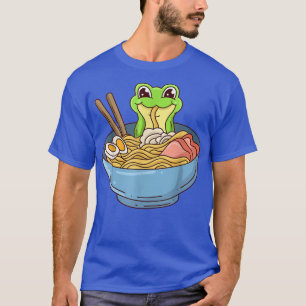T-shirt Grenouille avec nouilles ramen Japon Nourriture