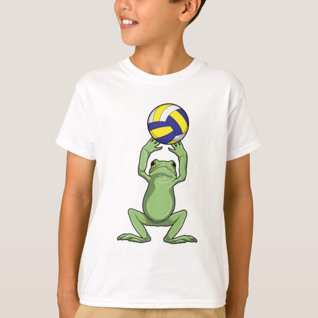 T-shirt Grenouille avec volleyball (Devant)